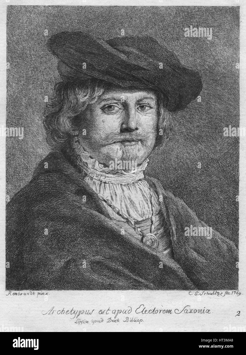 "Archetypus est Apud Electorem Saxonie. Lipsice Apud Ente Bibliop', 1769. Künstler: Christian Gottfried Schulze. Stockfoto
