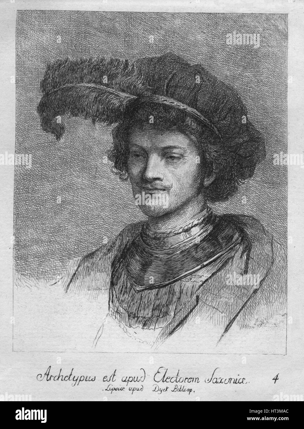 "Archetypus est Apud Electorem Saxonie. Lipsice Apud Ente Bibliop', 1769. Künstler: Christian Gottfried Schulze. Stockfoto