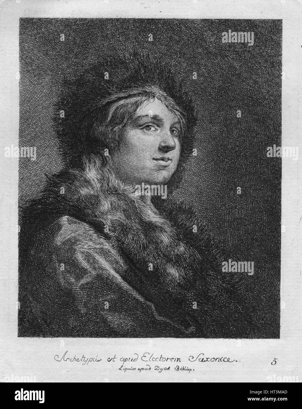 "Archetypus est Apud Electorem Saxonie. Lipsice Apud Ente Bibliop', 1771. Künstler: Christian Gottfried Schulze. Stockfoto