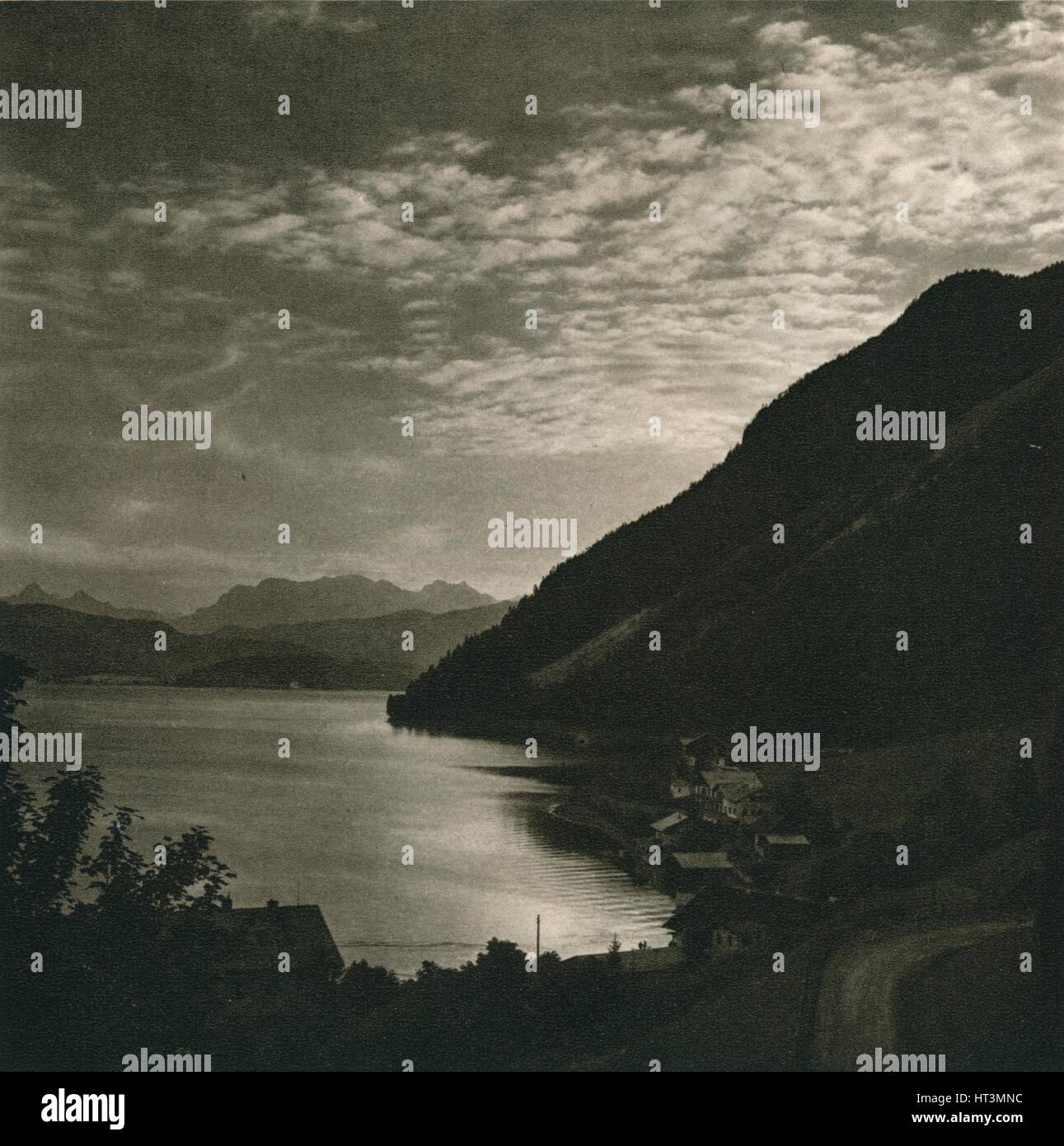 "Abend am Walchensee", 1931. Künstler: Kurt Hielscher. Stockfoto