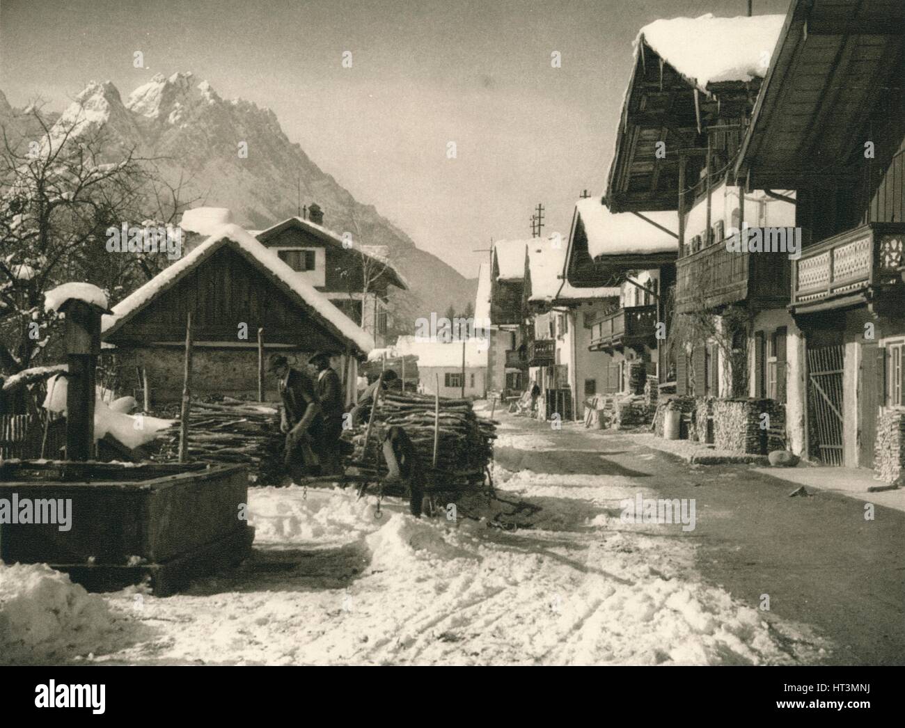 "Garmisch", 1931. Künstler: Kurt Hielscher. Stockfoto