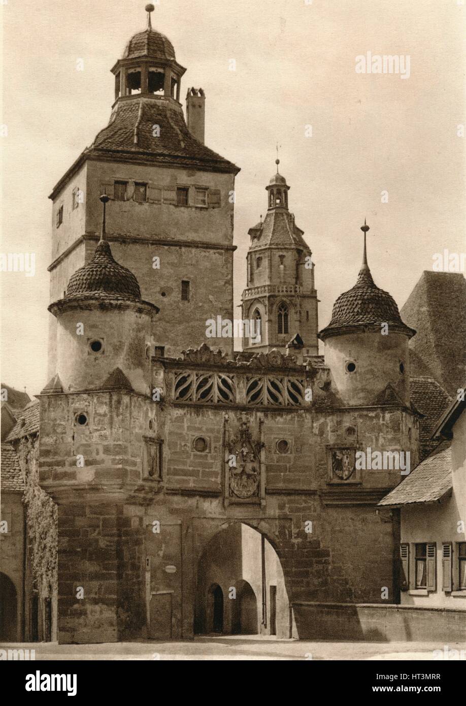 "Weißenburg - Ellinger Tor", 1931. Künstler: Kurt Hielscher. Stockfoto