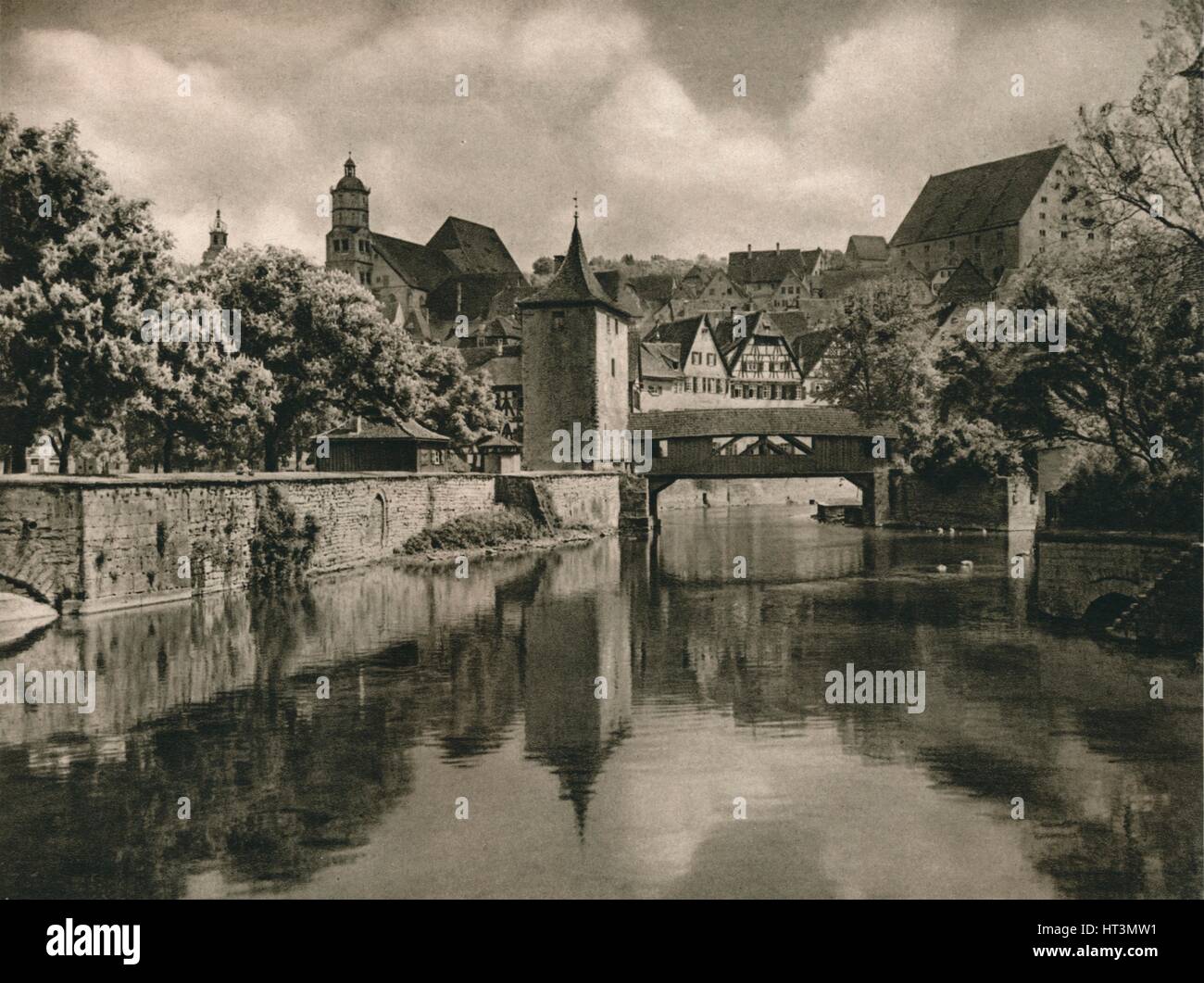 "Schwäbisch-Hall", 1931. Künstler: Kurt Hielscher. Stockfoto