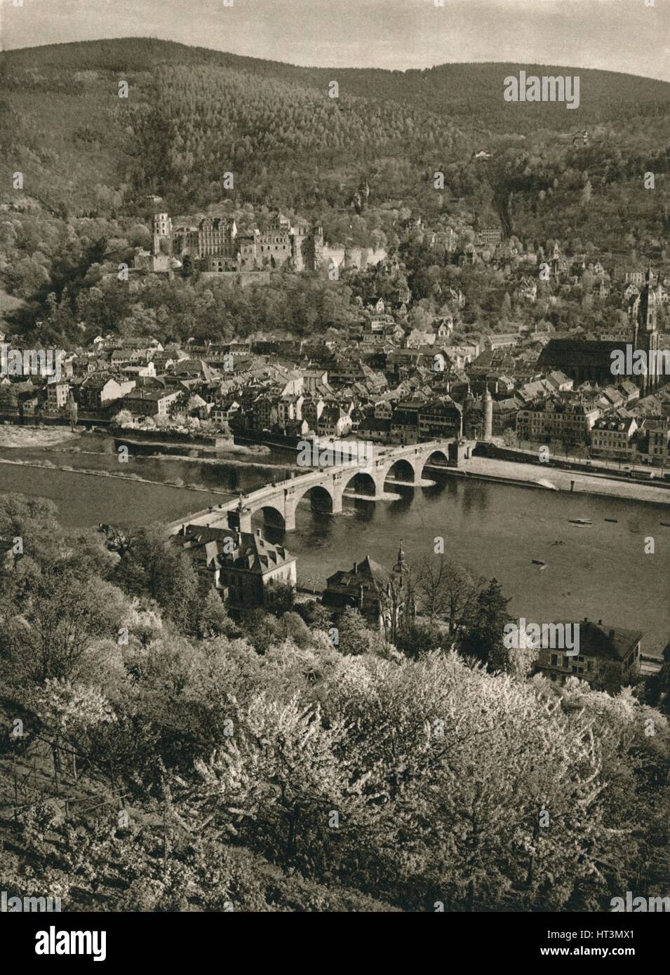 "Heidelberg", 1931. Künstler: Kurt Hielscher. Stockfoto