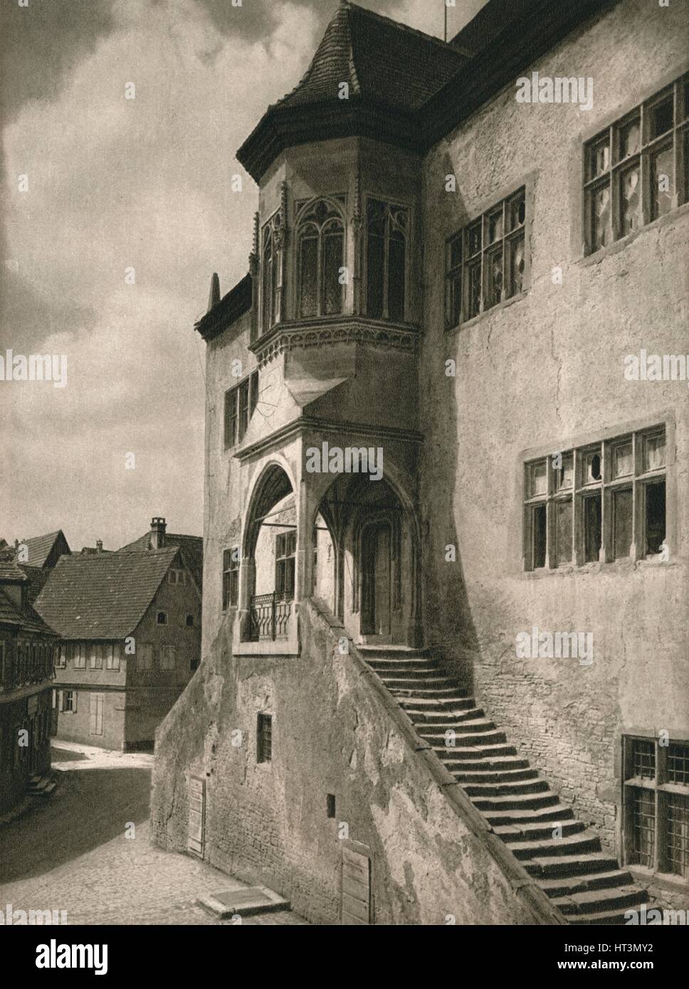 "Dettelbach A. Main - Rathaus", 1931. Künstler: Kurt Hielscher. Stockfoto