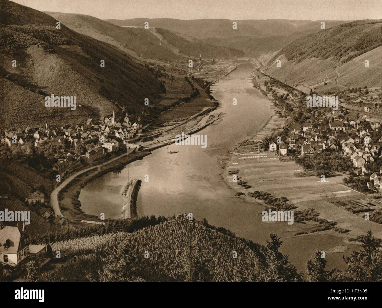 "Mosel. Alf-Bullay ", 1931. Künstler: Kurt Hielscher. Stockfoto