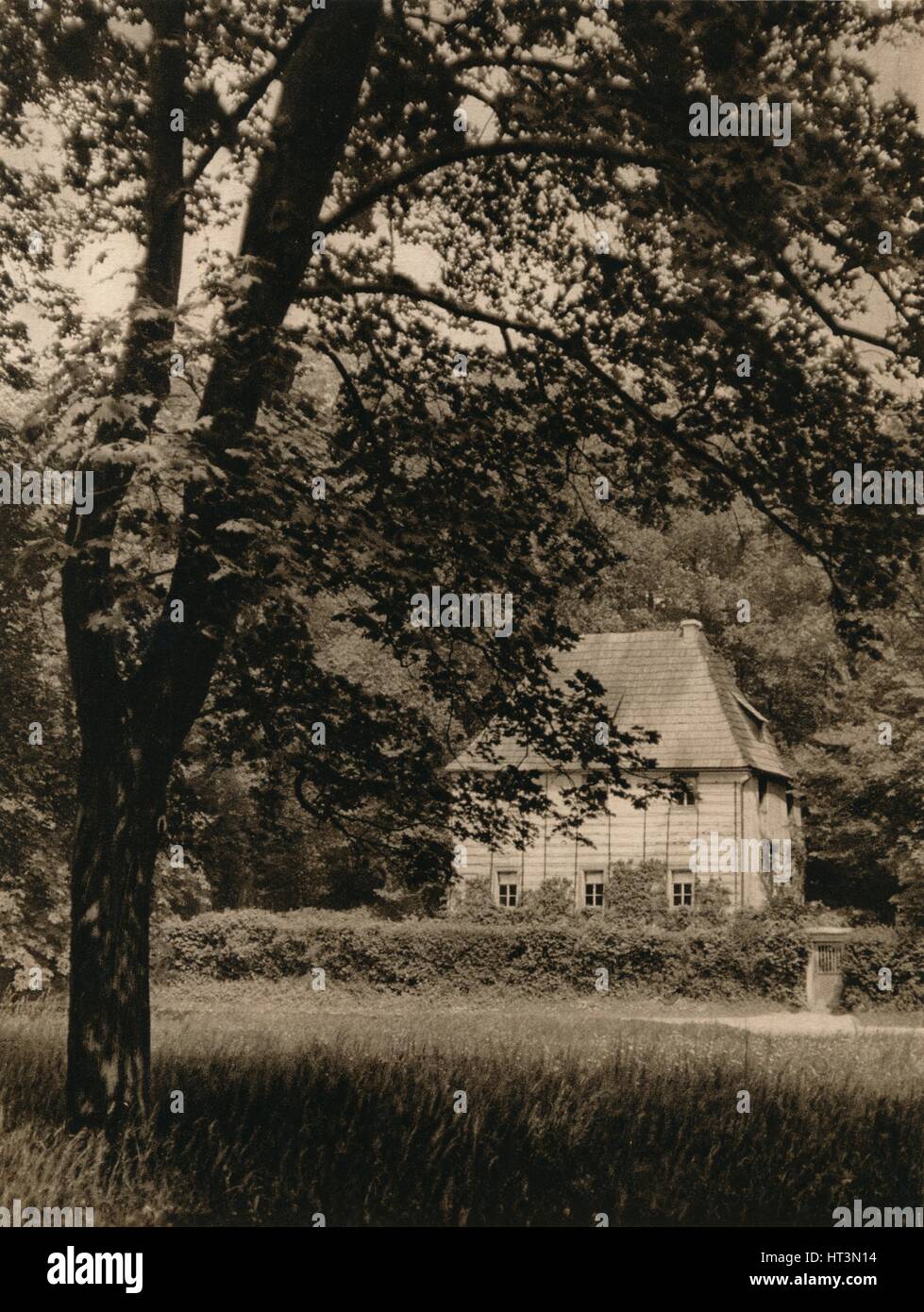 "Weimar. Goethe's Gartenhaus ", 1931. Künstler: Kurt Hielscher. Stockfoto
