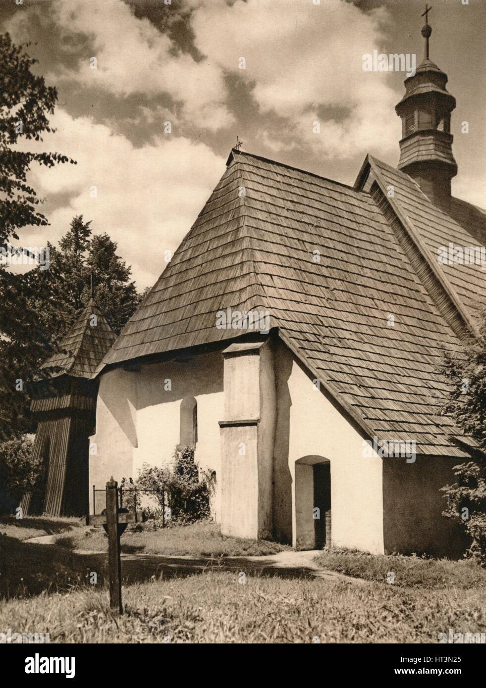 "Paczyna (Oberschlesien) - Kirche", 1931. Künstler: Kurt Hielscher. Stockfoto