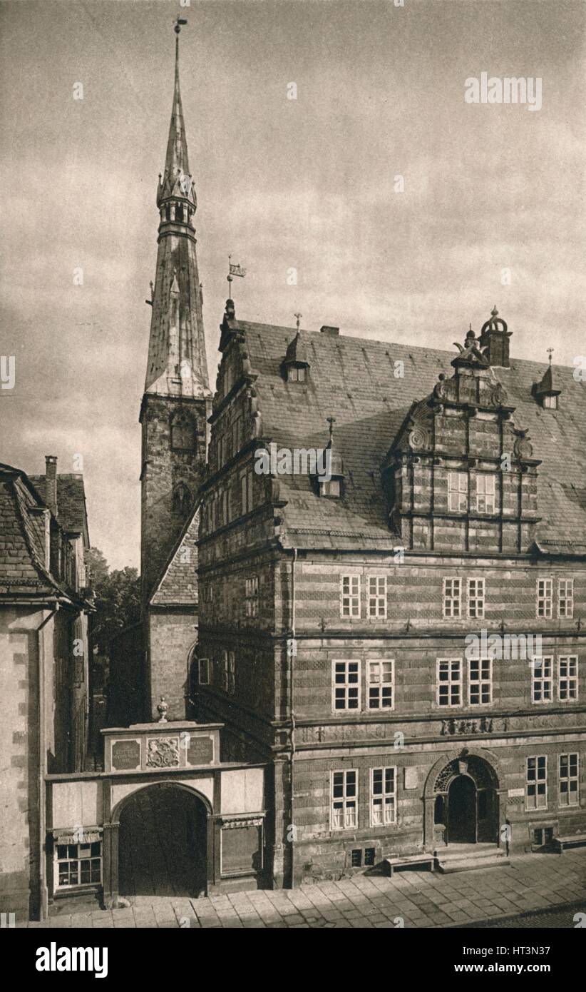 "Hamelner Hochzeitshaus, 1931. Künstler: Kurt Hielscher. Stockfoto