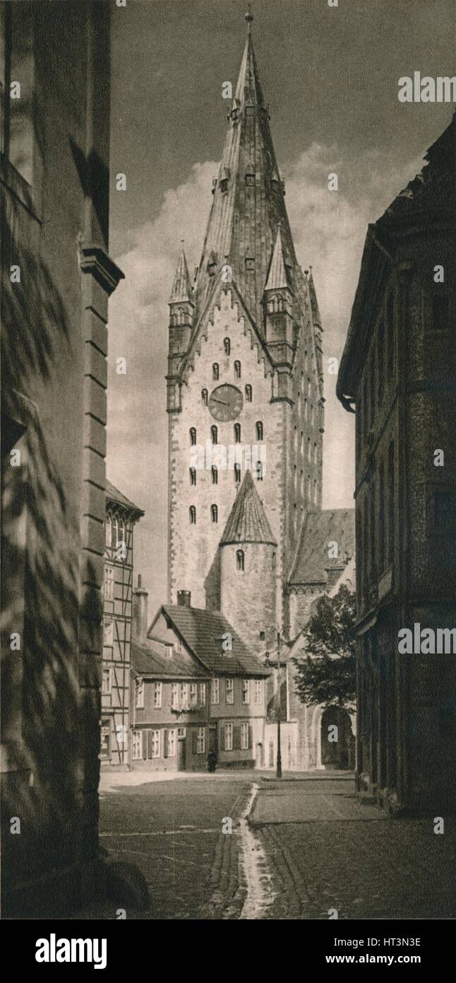 "Paderborn - Dom-Turm", 1931. Künstler: Kurt Hielscher. Stockfoto