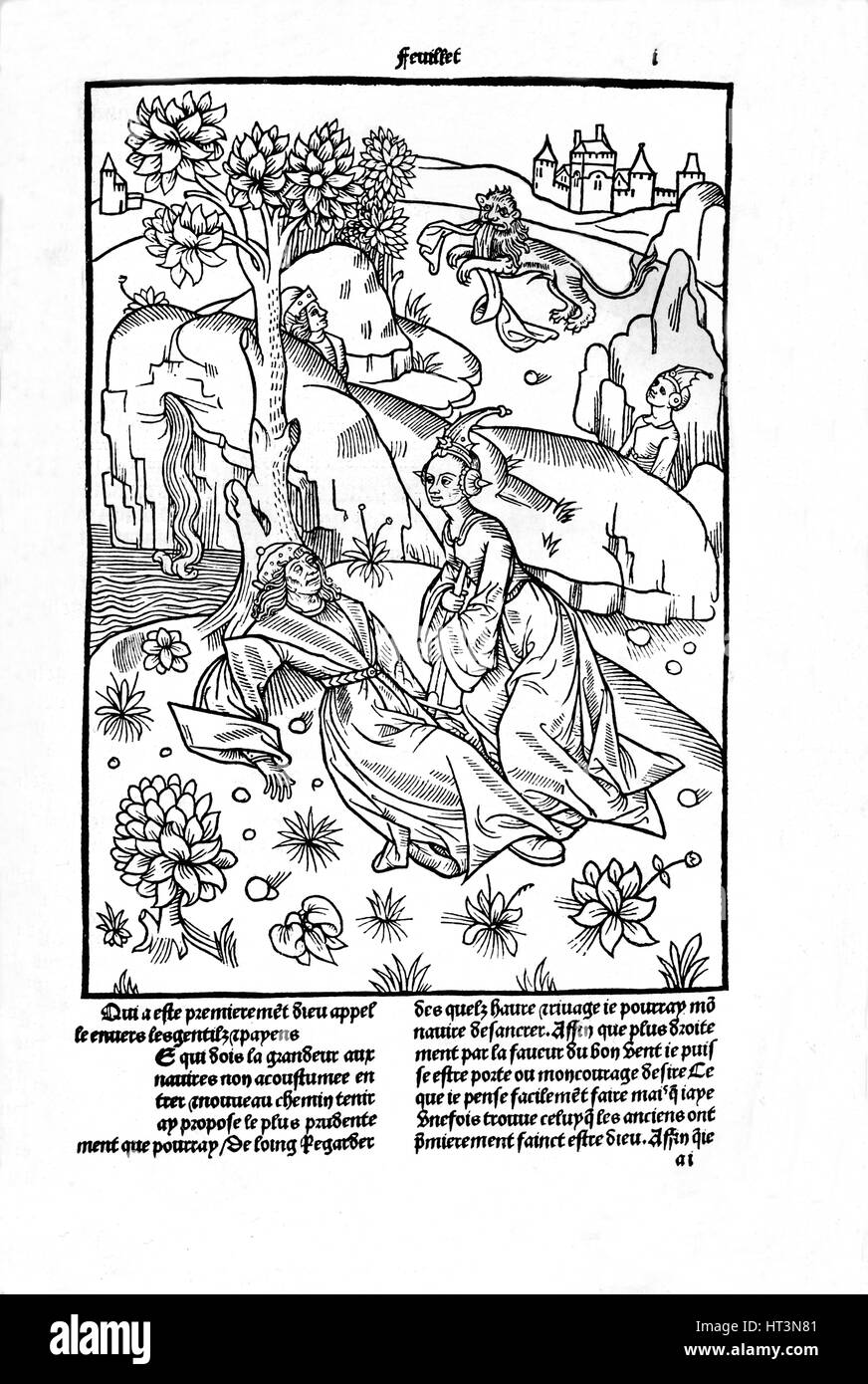 "De La Généalogie des Dieux", 1498-1499 (1947). Künstler: Giovanni di Boccace. Stockfoto