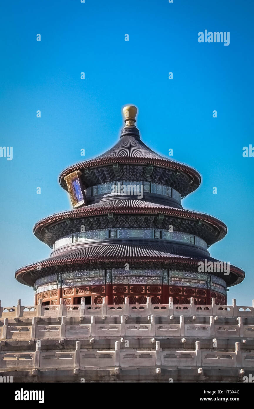 Qinian Hall in der Temple of Heaven - Peking, China Stockfoto