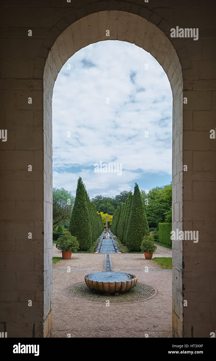 Marokkanische Garten Kopie im Park Mondo Verde, Niederlande Stockfoto