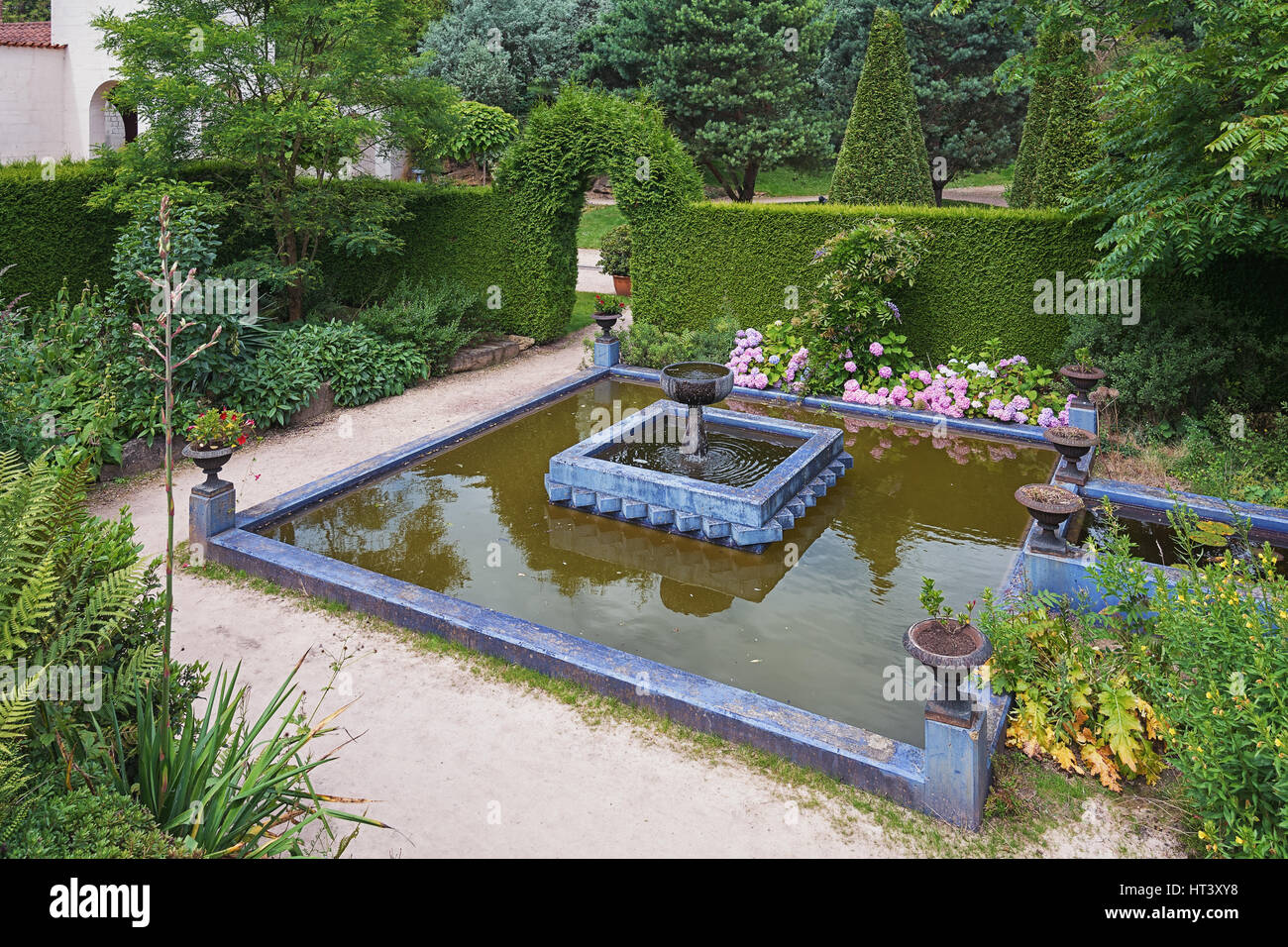 Marokkanische Garten Kopie im Park Mondo Verde, Niederlande Stockfoto