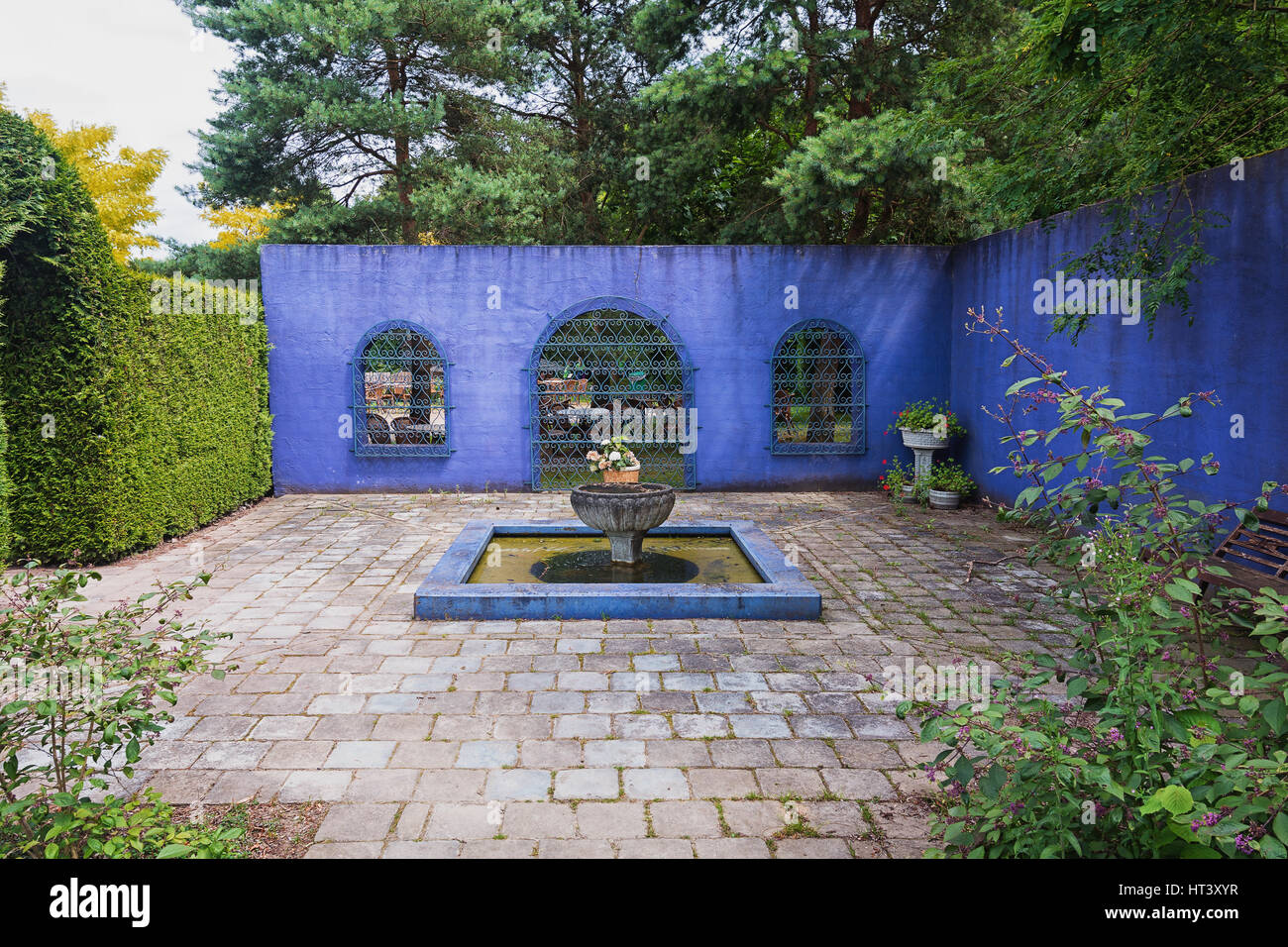 Marokkanische Garten Kopie im Park Mondo Verde, Niederlande Stockfoto