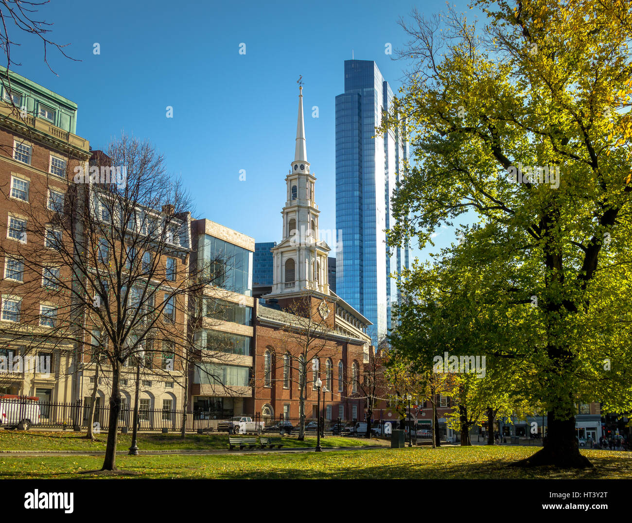 Der Park Street Church - Boston, Massachusetts, USA Stockfoto