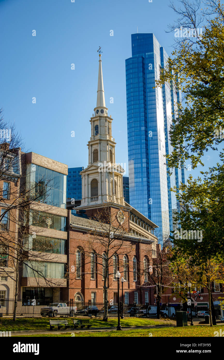 Der Park Street Church - Boston, Massachusetts, USA Stockfoto