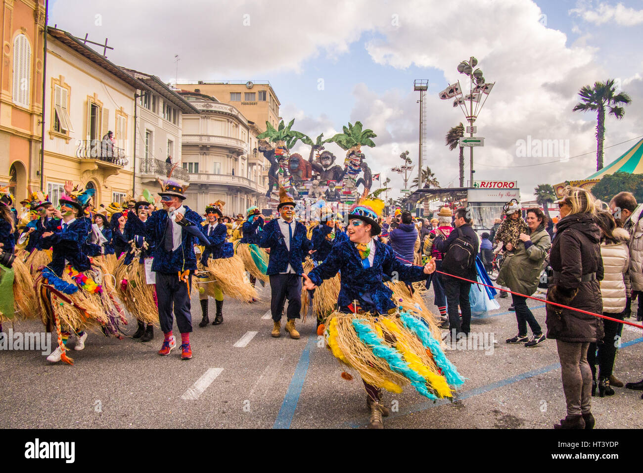 Karneval von Viareggio in der Provinz Lucca, Toskana, Italien. Stockfoto