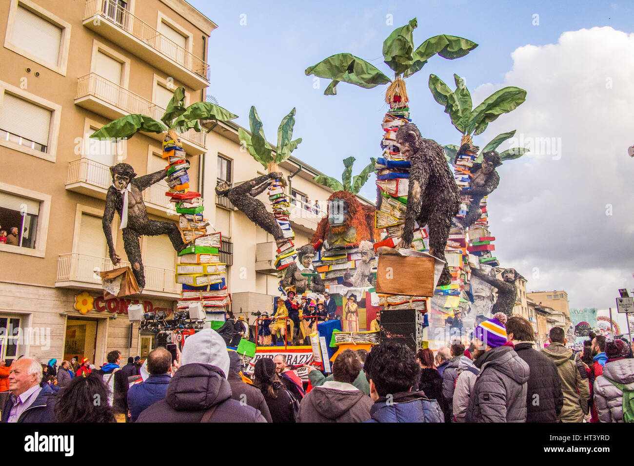 Karneval von Viareggio in der Provinz Lucca, Toskana, Italien. Stockfoto