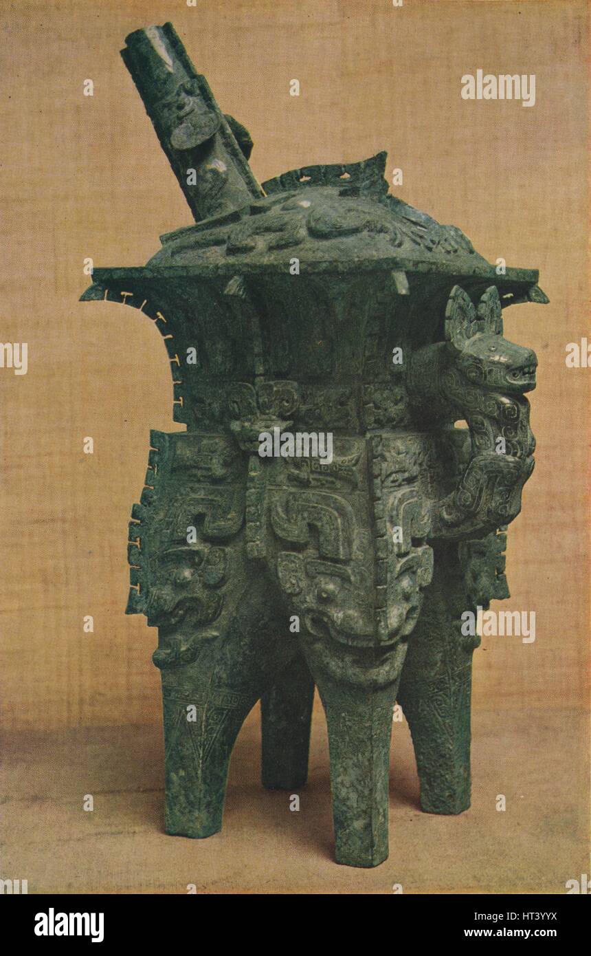 "Bronze Ho (Wein Schiff) - Shang-Yin-Dynastie", c1766, 1122 v. Chr. (1936). Künstler: unbekannt. Stockfoto