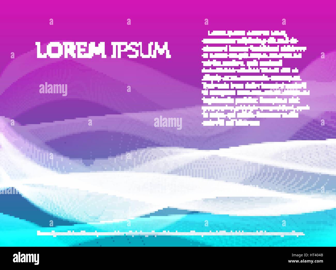 Abstrakten farbigen Hintergrund mit Wellenlinien und Rauch-Effekt-Vektor-Illustration, helle dekorative Kulisse. Stock Vektor