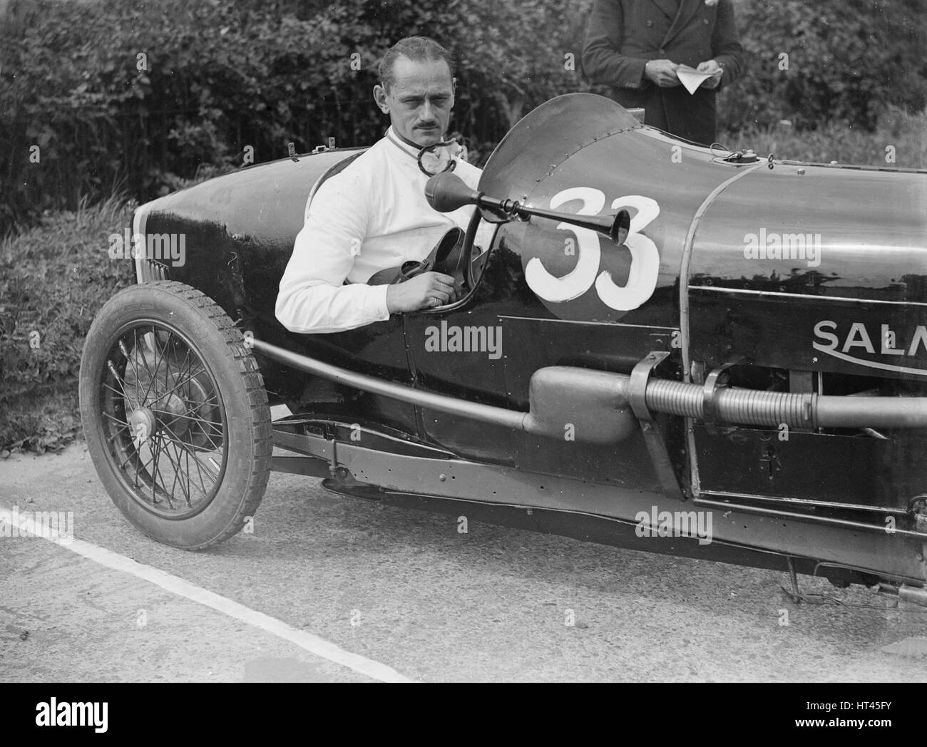 Goldie Gardner in seinem Salmson-GS an der JCC-200-Meilen-Rennen, Brooklands, Surrey, c1920s. Künstler: Bill Brunell. Stockfoto