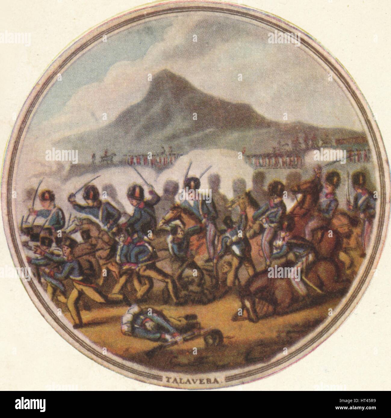 "Schlacht von Talavera", 1815, (1910). Künstler: Edward Orme. Stockfoto