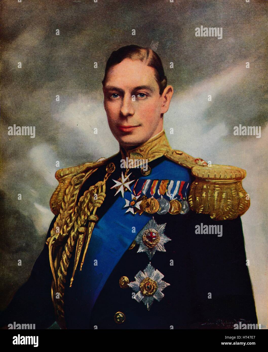 "Seine Majestät König George VI", 1937. Künstler: unbekannt. Stockfoto