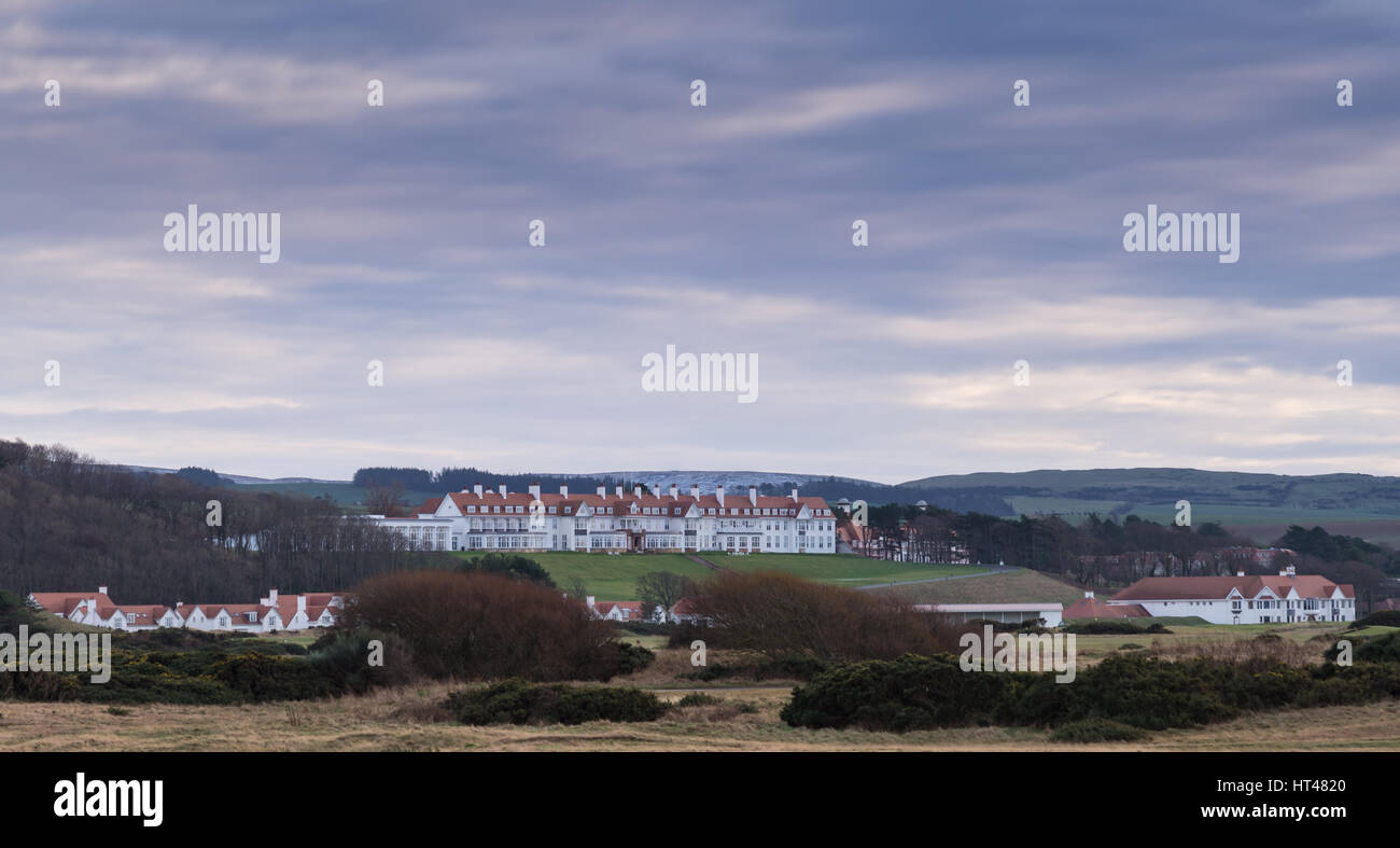 Turnberry, Schottland - 14. Januar 2017: Turnberry Golf Resort und Clubhouse, Turnberry, Schottland. Stockfoto