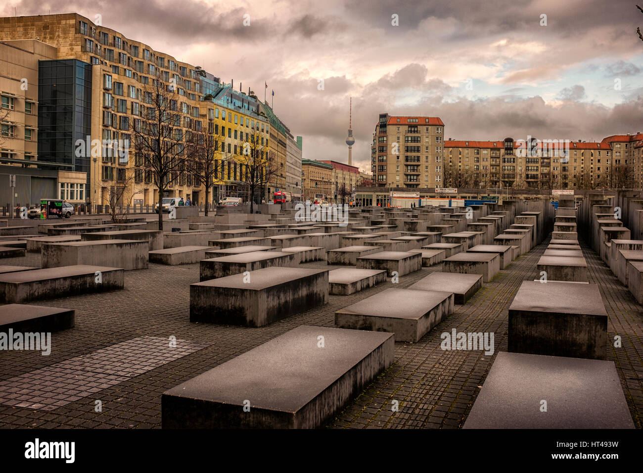 Berlin,Germany.Memorial für die ermordeten Juden Europas Stockfoto