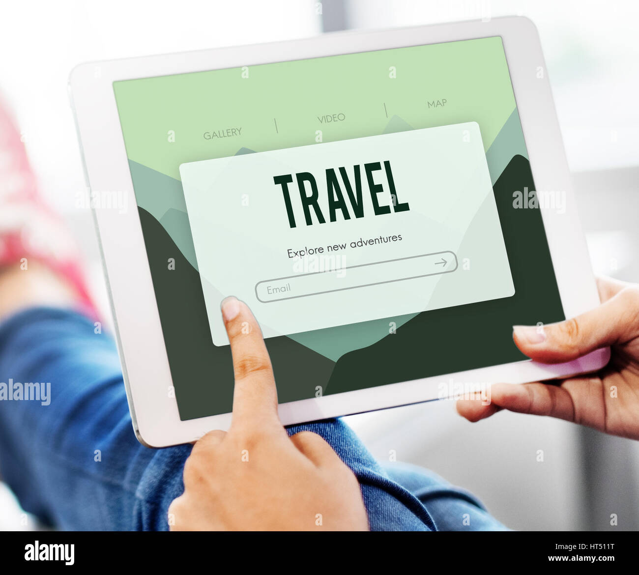 Abenteuer Urlaub Reise Reise-Konzept Stockfoto