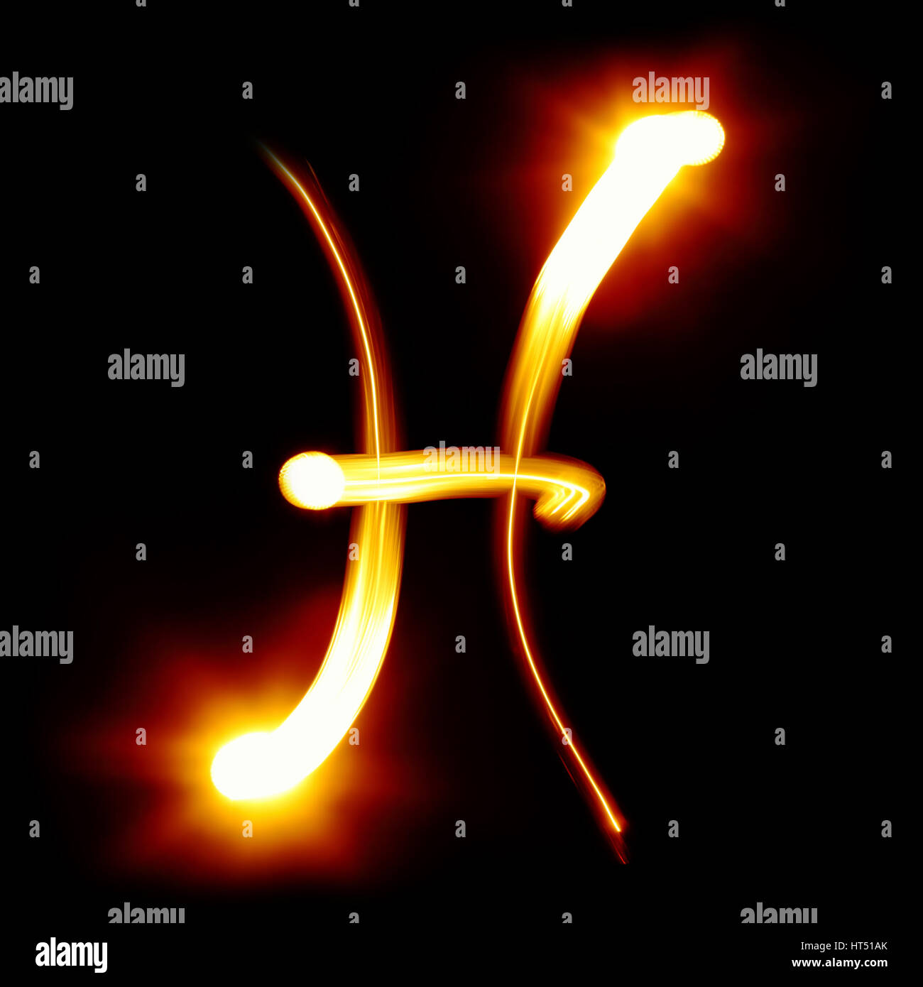 Fische. Tierkreis-Zeichen-Sammlung Stockfoto