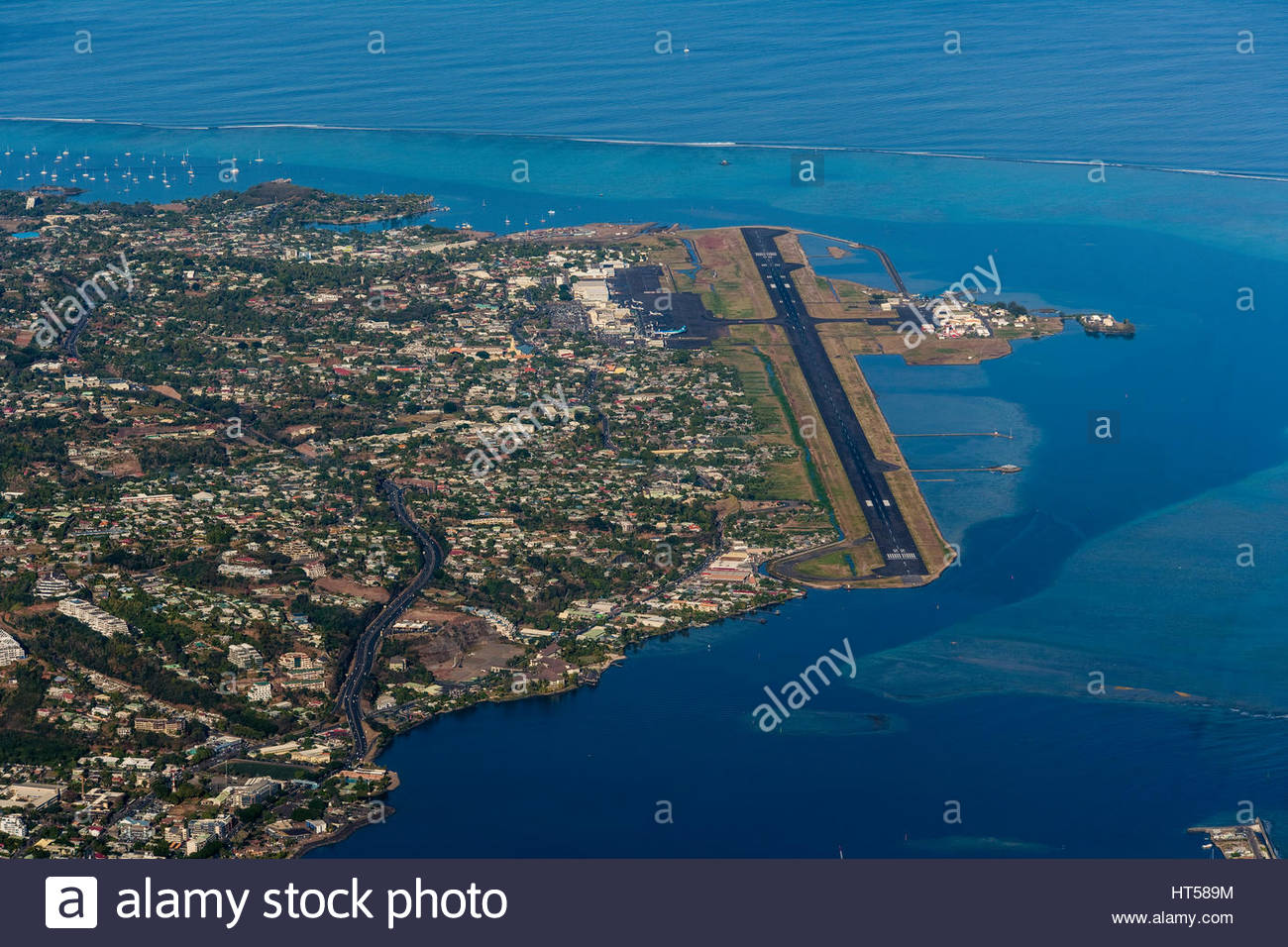 Papeete Aerial View Stockfotos & Papeete Aerial View ...