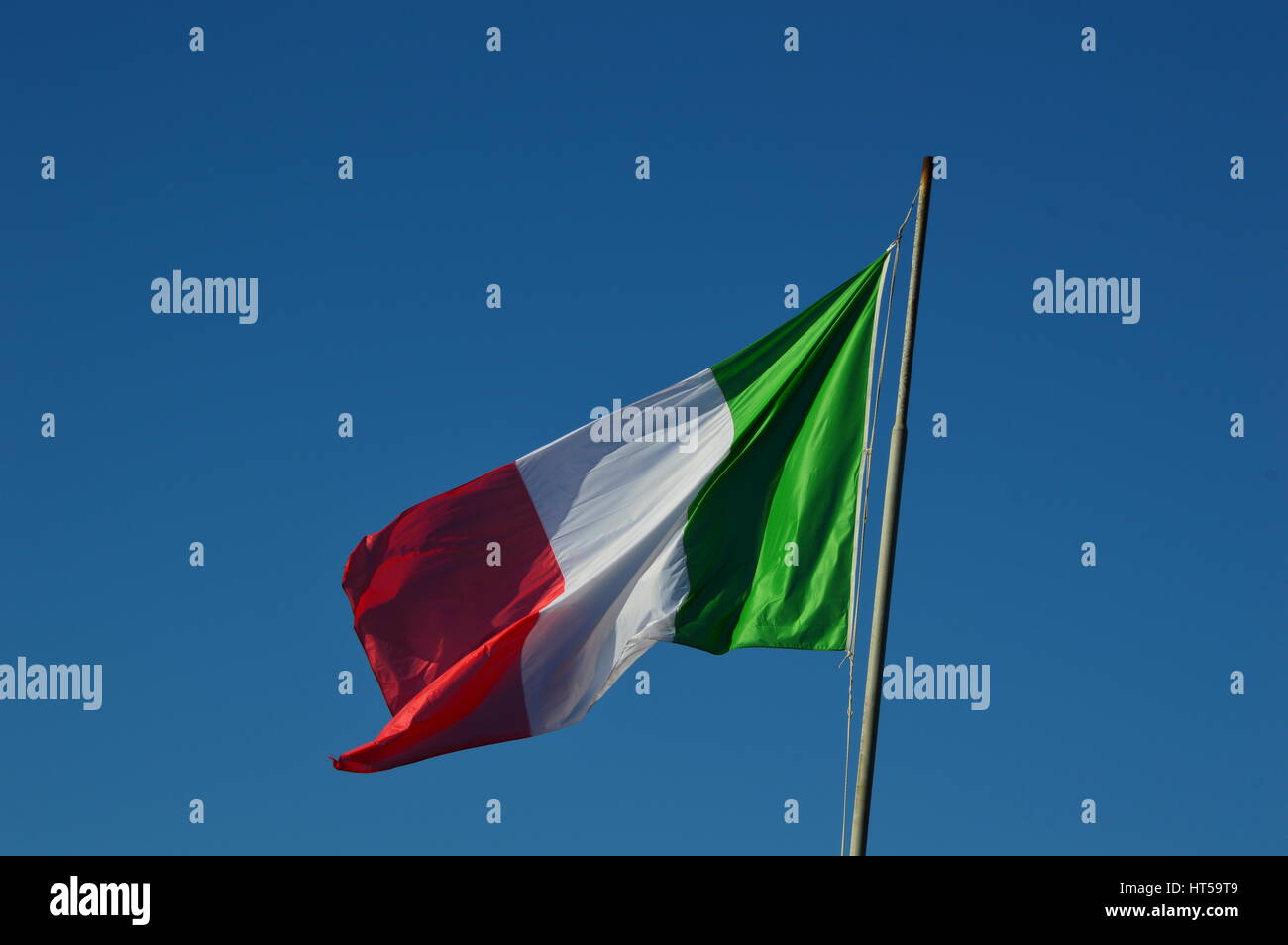 Italienische Flagge Stockfoto