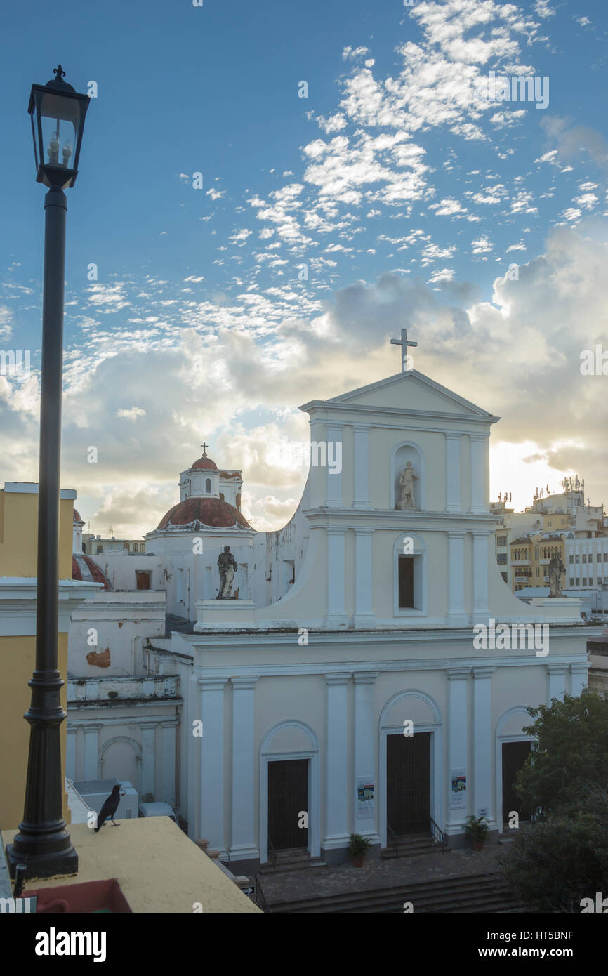 CATEDRAL METROPOLITANA BASILICA DE SAN JUAN BAUTISTA ALTEN SAN JUAN PUERTO RICO Stockfoto