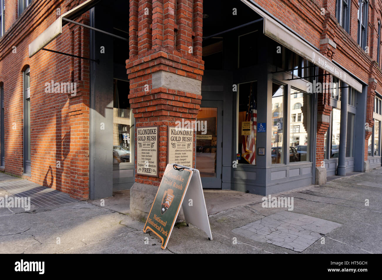 Klondike Gold Rush National historischen Park Visitor Center, Pioneer Square District, Seattle, Washington, USA Stockfoto