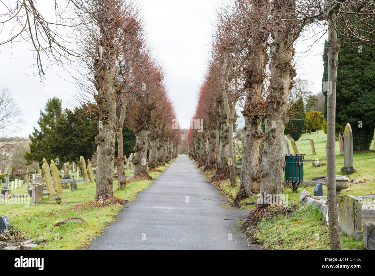 High Wycombe Friedhof Stockfoto