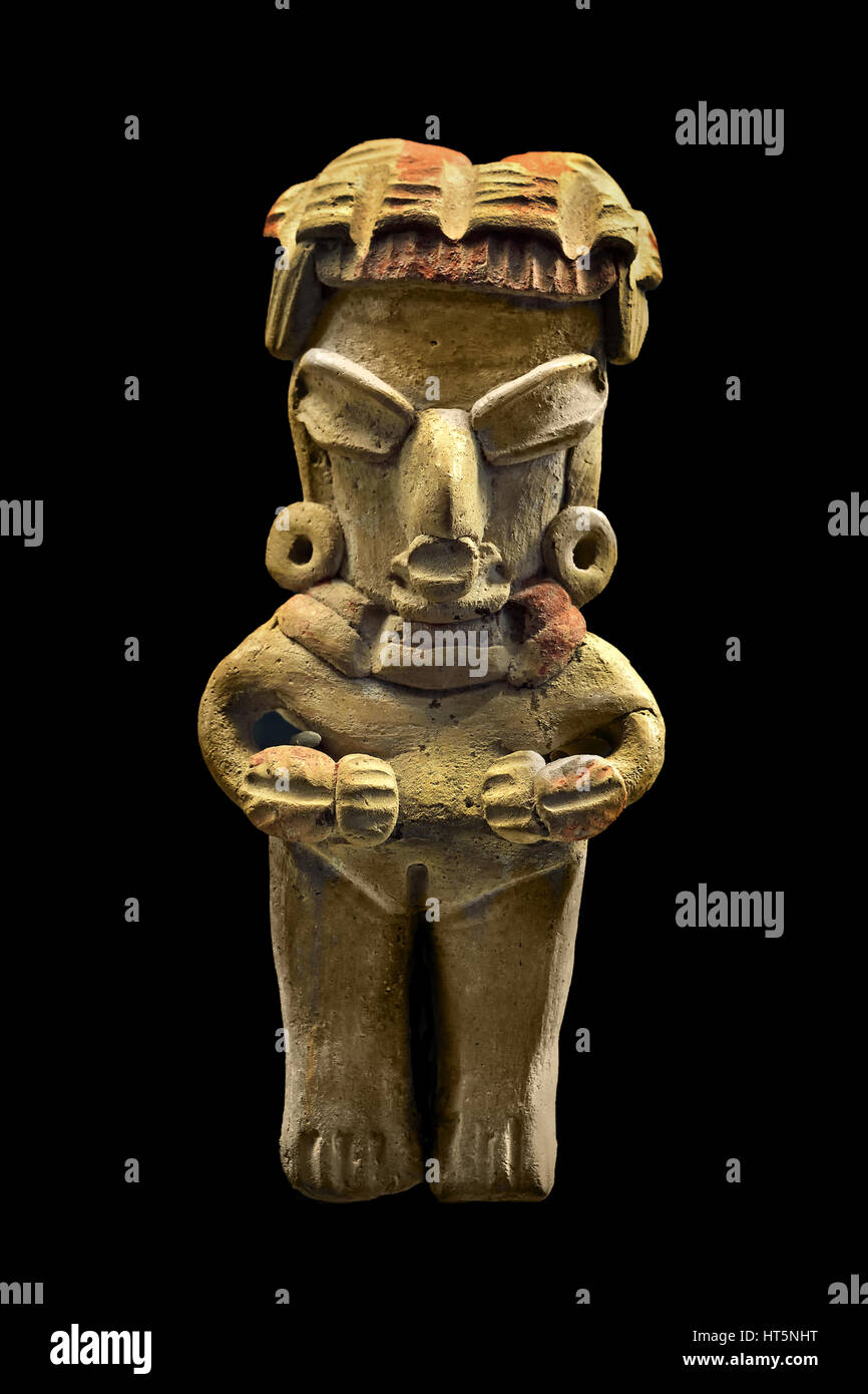 Clay Figur Mexiko Nayarit Kultur klassische Mexiko - der Maya - Maya mesoamerikanischen - Pre Columbian Zivilisation Mittelamerika (2600 v. Chr. - 1500 n. Chr.)-American Stockfoto
