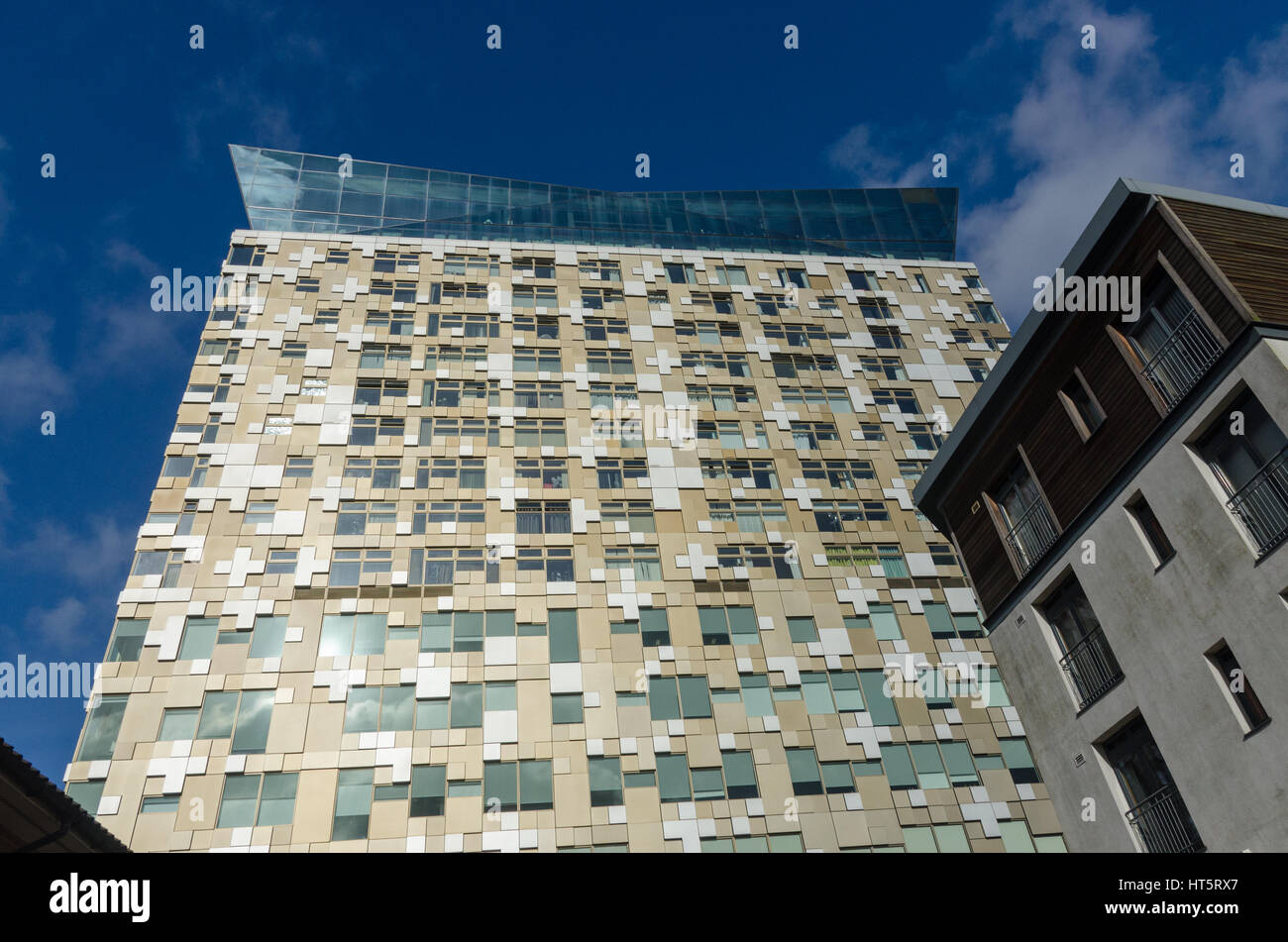 Der Cube gemischte Nutzung Gebäude bei Wharfside Street im Zentrum von Birmingham Stockfoto