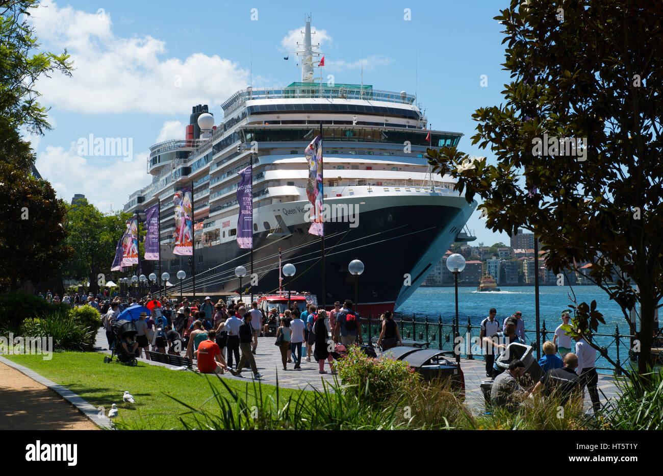 Ms Queen Victoria am Circular Quay Sydney Australien günstig Stockfoto