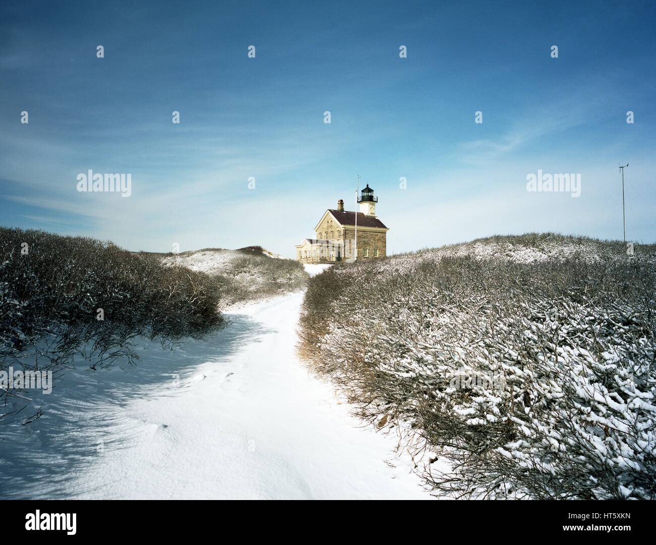 Block Island - Norden Licht Stockfoto