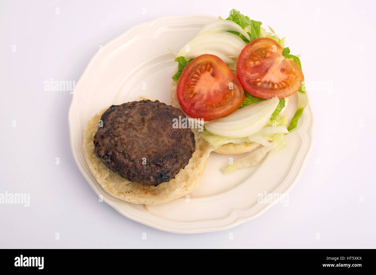 Hausgemachte Rindfleisch-burger Stockfoto