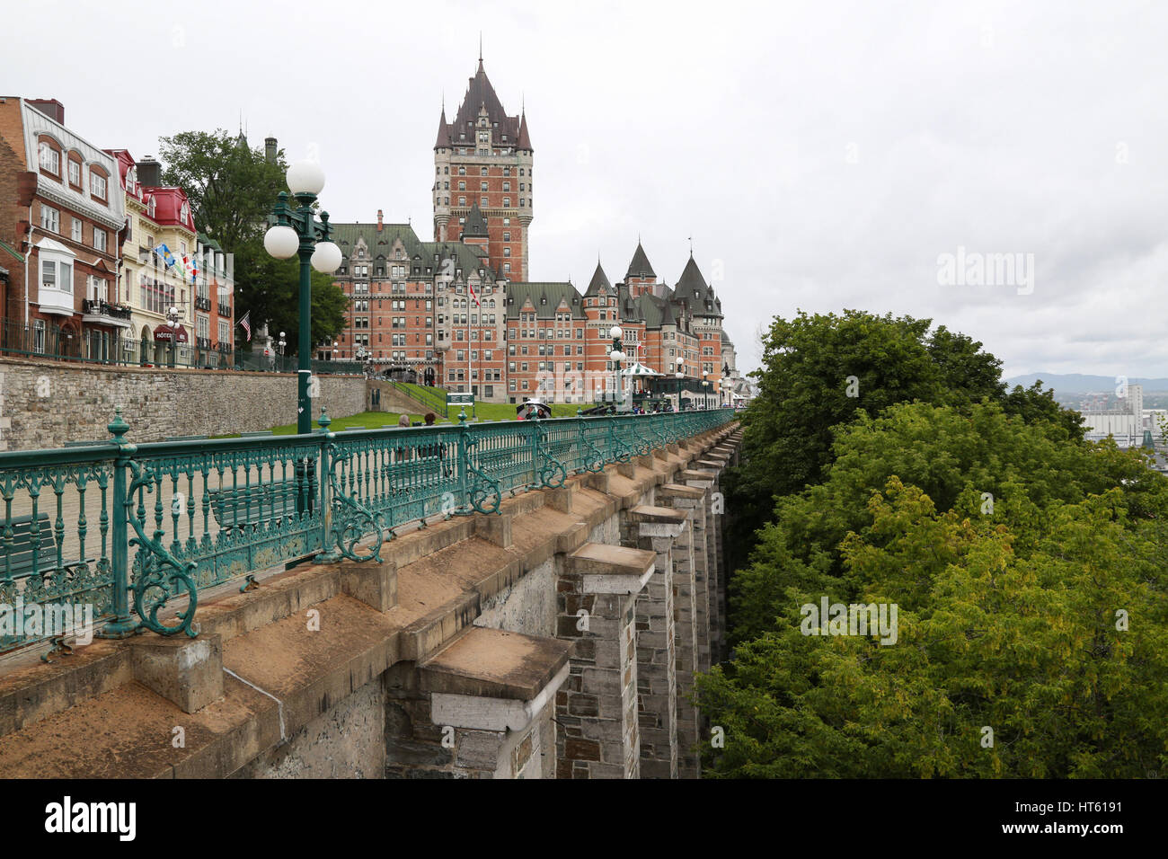 La Promenade des Gouverneurs in Old Quebec City Stockfoto