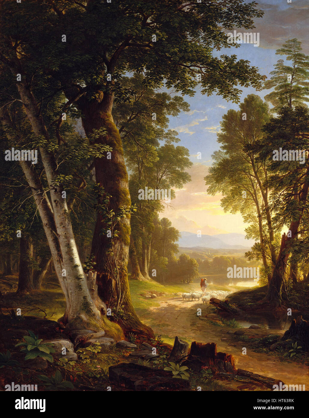 Die buchen von Asher Brown Durand Stockfoto