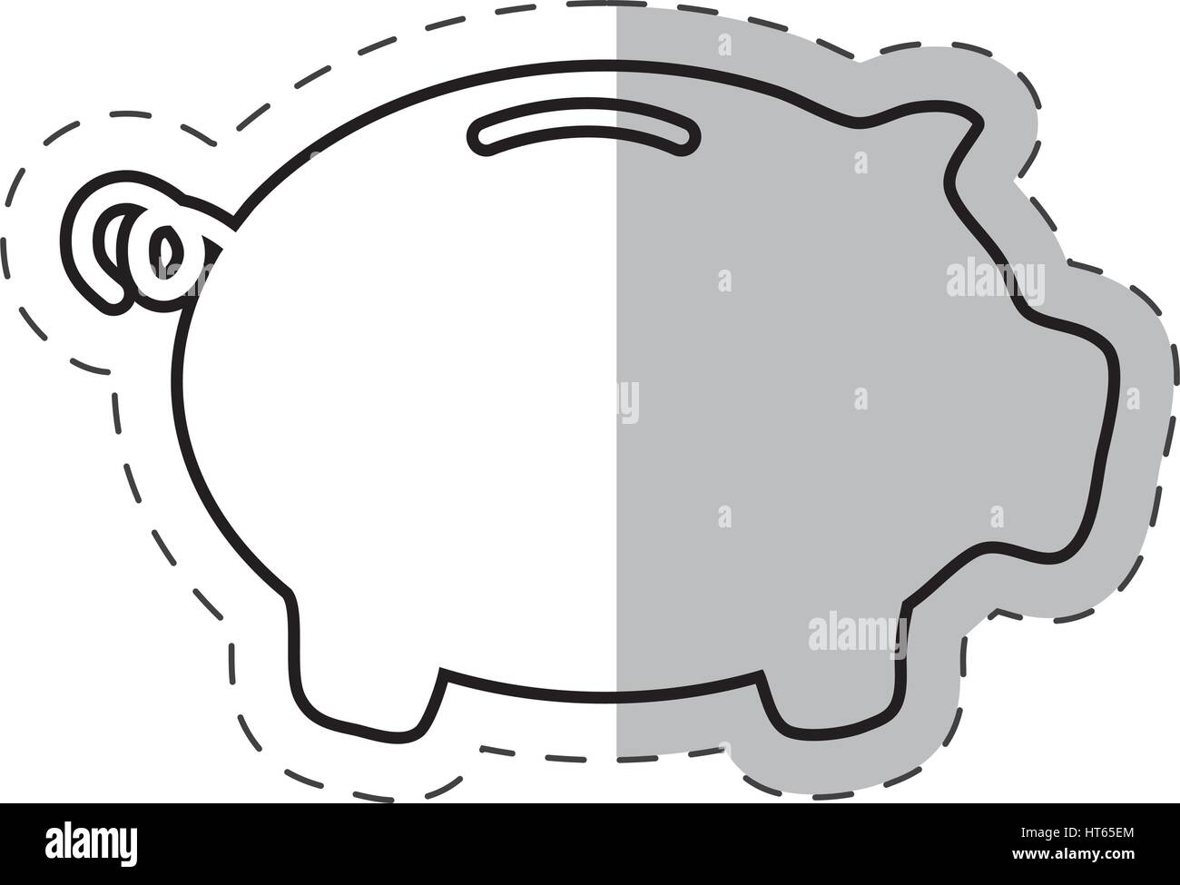 Piggy Geld-Banken-Symbol Stock Vektor