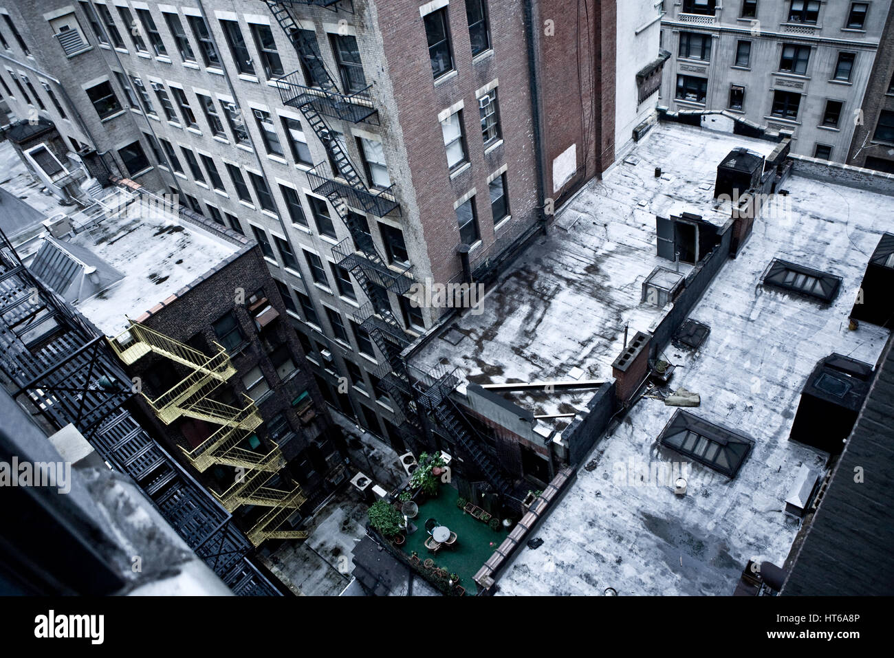 Einige Hof in New York City, USA. Stockfoto