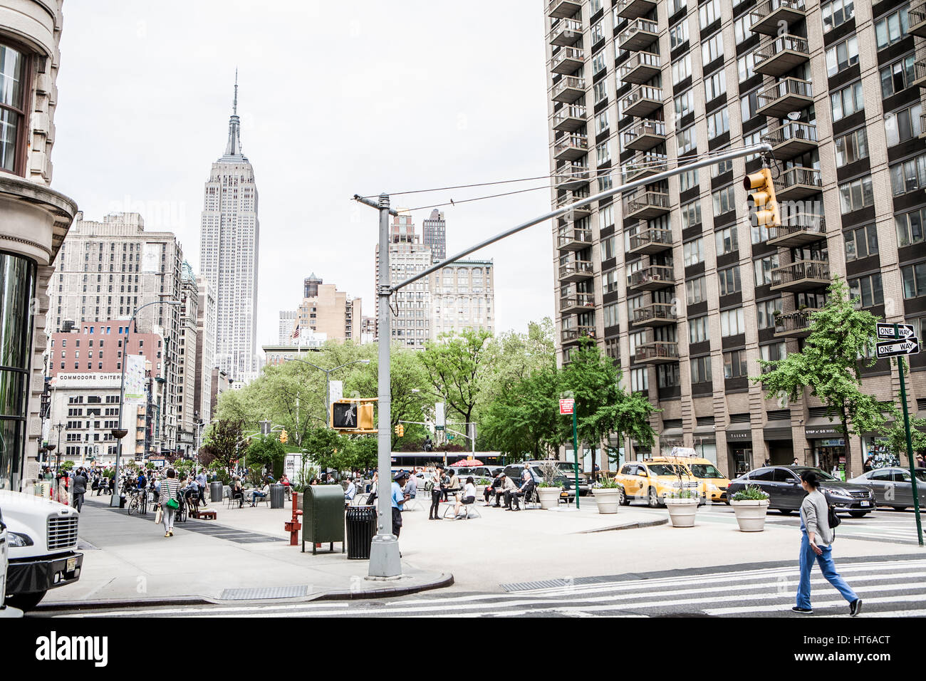 Der Metropolitan Life Insurance Life Tower am Madison Square Park in New York, Vereinigte Staaten von Amerika. Stockfoto