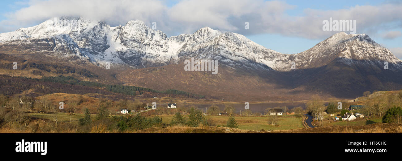 Torrin mit Blabheinn Berg hinter, Isle Of Skye, Schottland Stockfoto