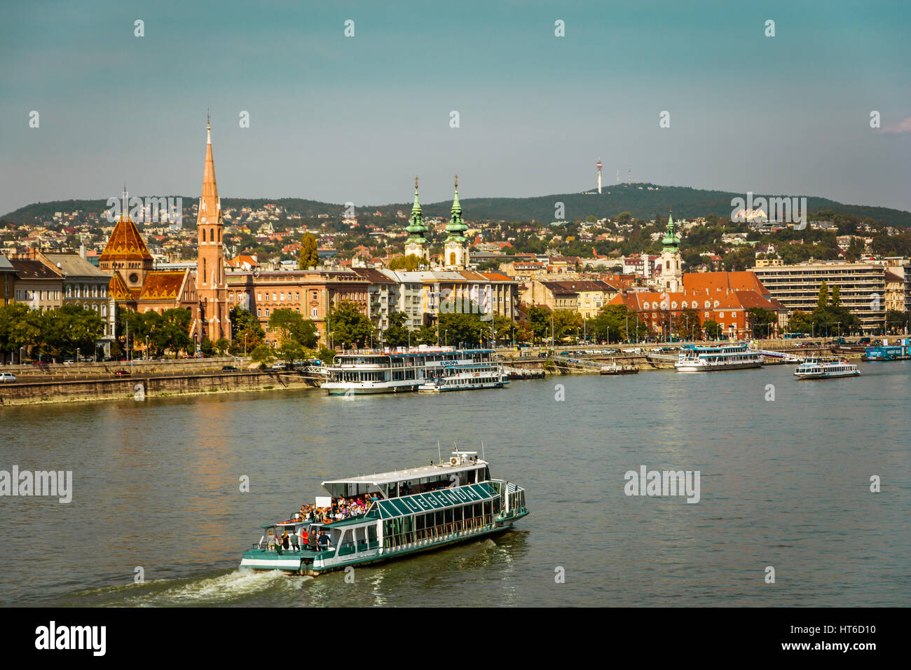 Schöner Panoramablick auf Budapest Ungarn Stockfoto