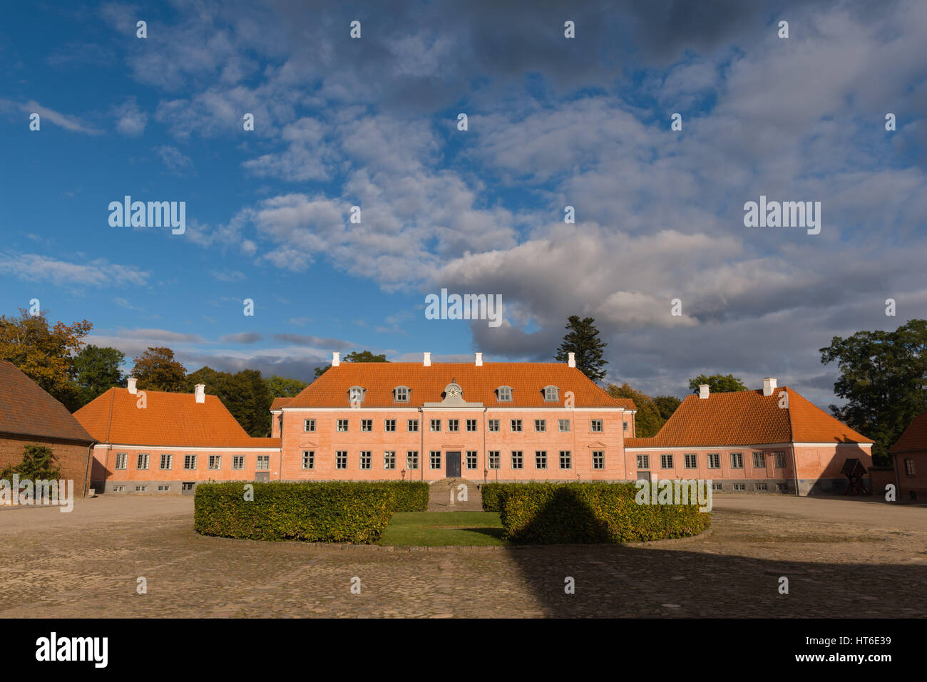 Ehemaliges Herrenhaus, heute Unversity Gebäudeteil, der die Europäische Kulturstadt Moesgaard Museum, Aarhus, 2017, Nord-Jütland, Dänemark, Europa Stockfoto